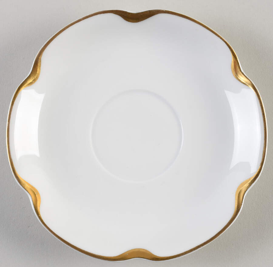 Silver Anniversary Saucer for Oversized Cup by Haviland-1