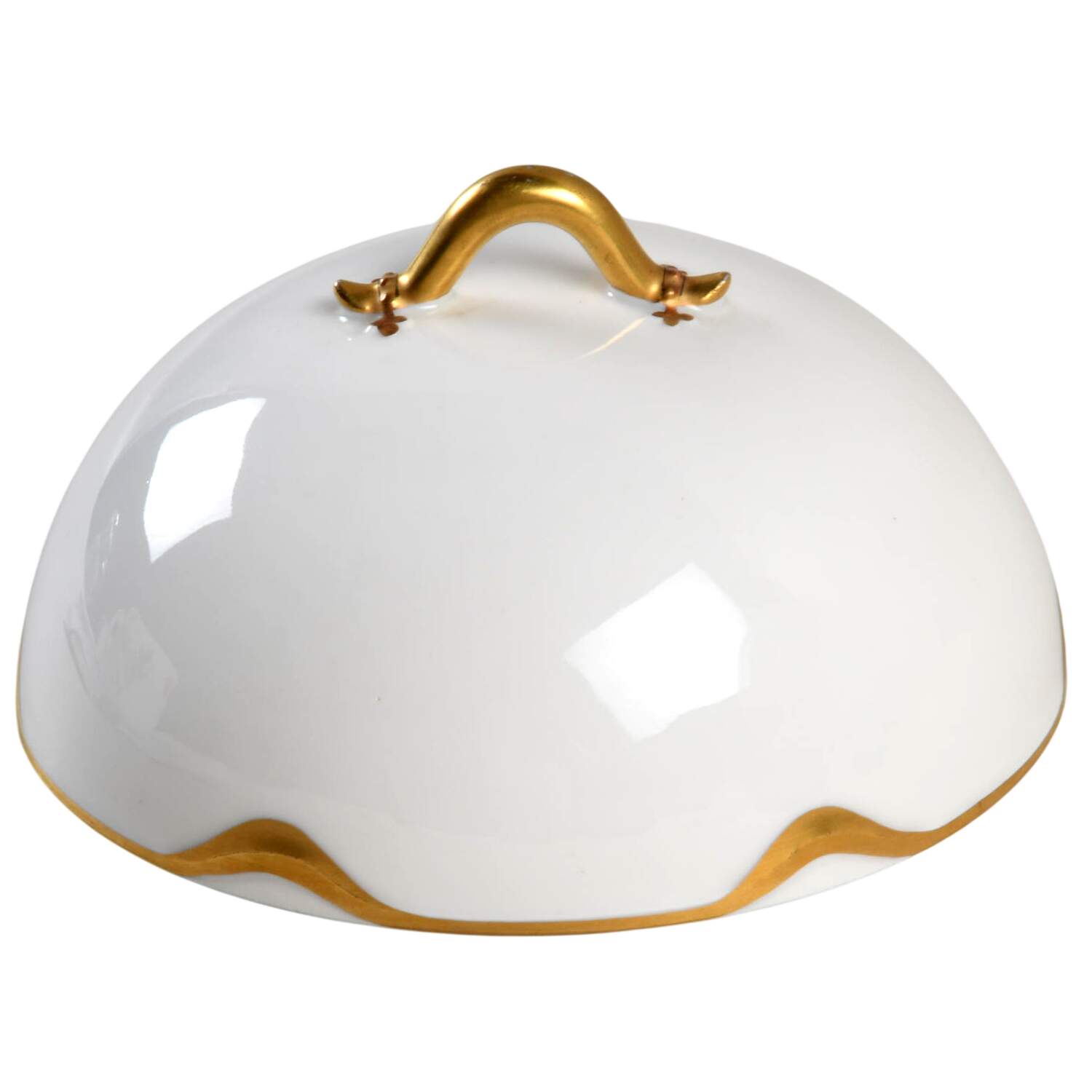 Silver Anniversary Lid for Round Butter by Haviland-1