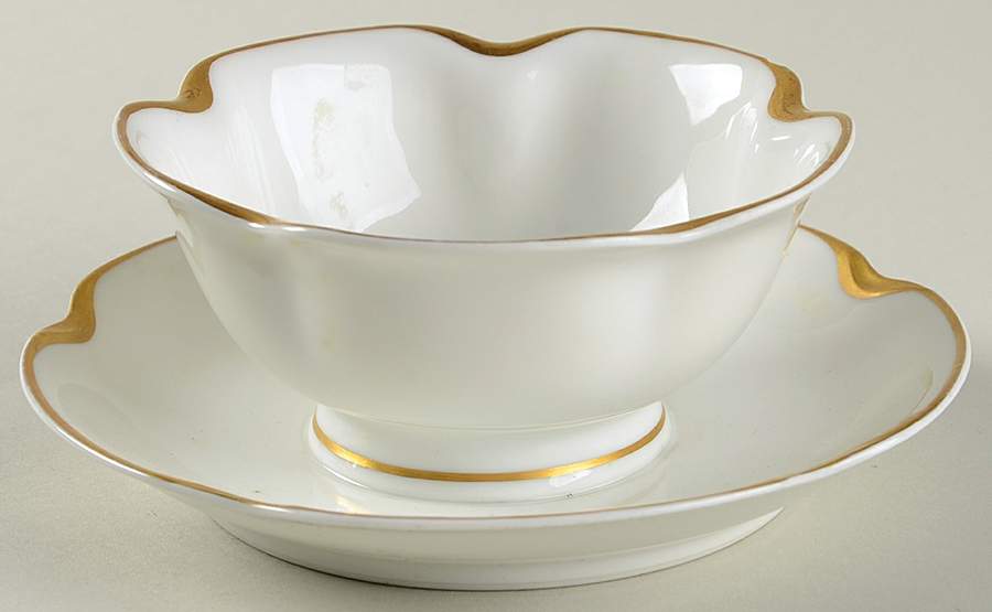 Silver Anniversary Mayonnaise with Attached Underplate by Haviland-1
