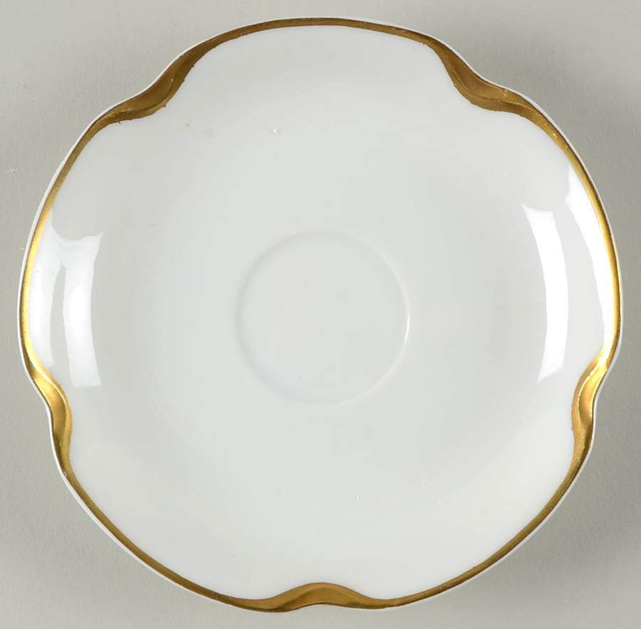 Silver Anniversary Saucer for Chocolate Cup by Haviland-1