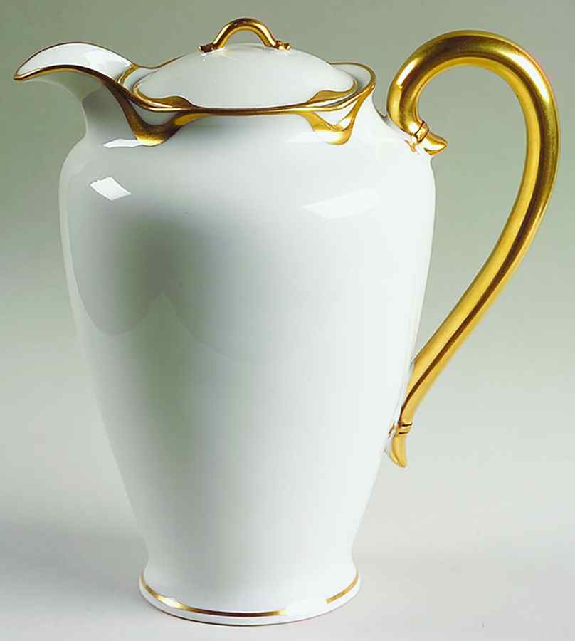 Silver Anniversary Chocolate Pot & Lid by Haviland-1