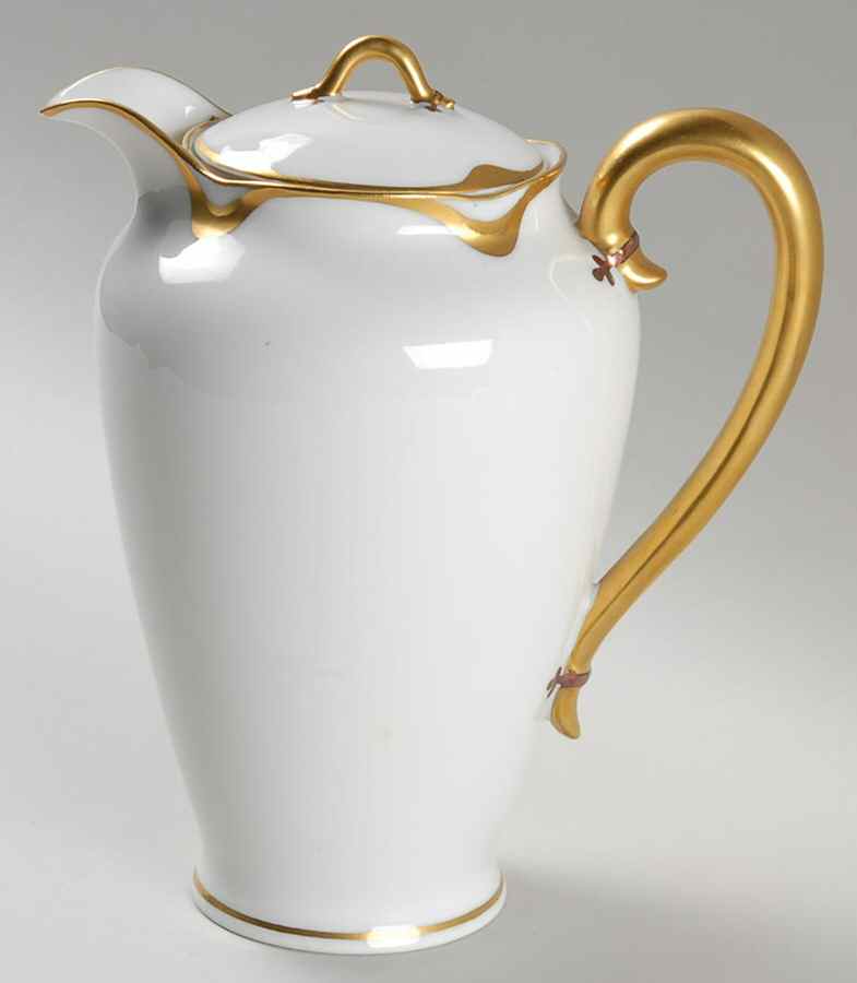 Silver Anniversary Chocolate Pot & Lid by Haviland-1