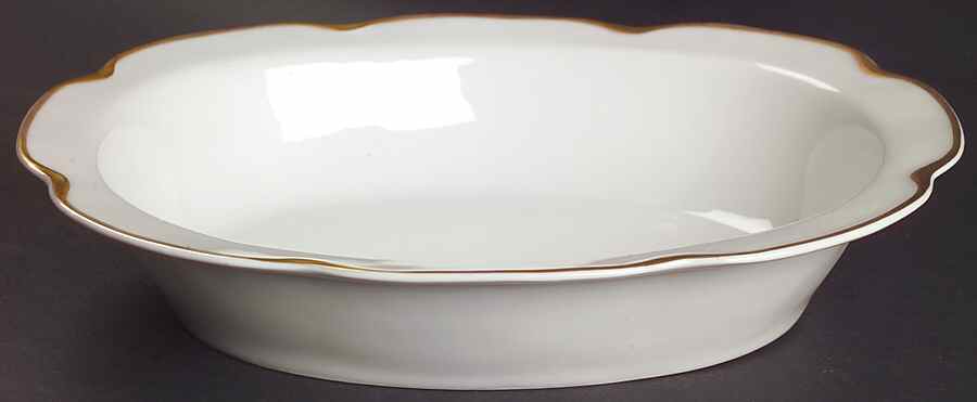 Silver Anniversary 10" Oval Vegetable Bowl by Haviland-1