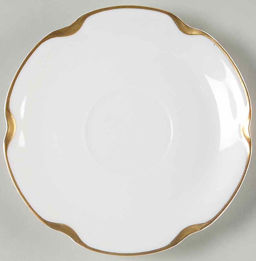 Silver Anniversary Saucer for Flat Cup by Haviland-1