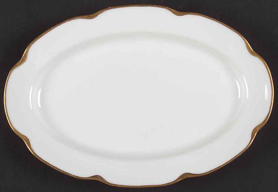 Silver Anniversary 9" Oval Serving Platter by Haviland-1