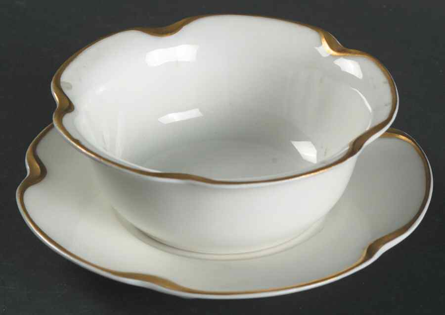 Silver Anniversary Ramekin & Saucer Set by Haviland-1