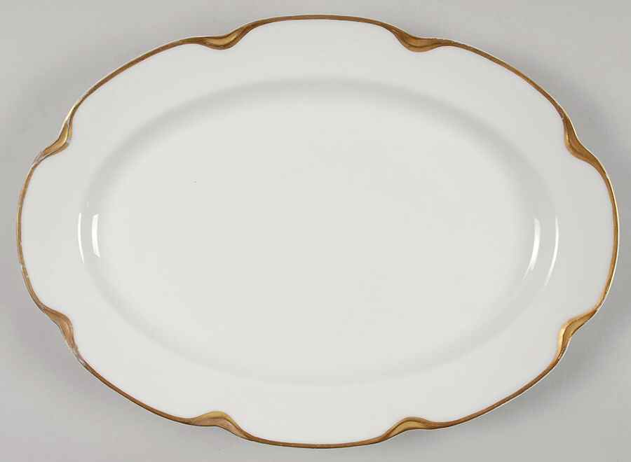 Silver Anniversary 11" Oval Serving Platter by Haviland-1