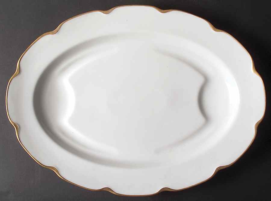 Silver Anniversary 18" Oval Serving Platter by Haviland-1