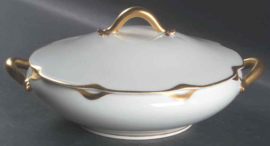 Silver Anniversary Round Covered Vegetable by Haviland-1