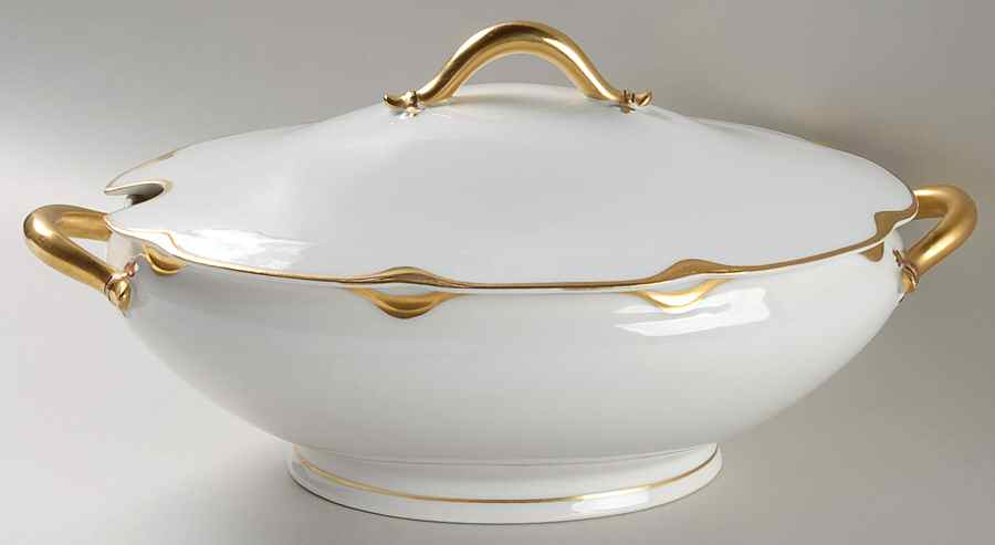 Silver Anniversary Oval Tureen & Lid by Haviland-1