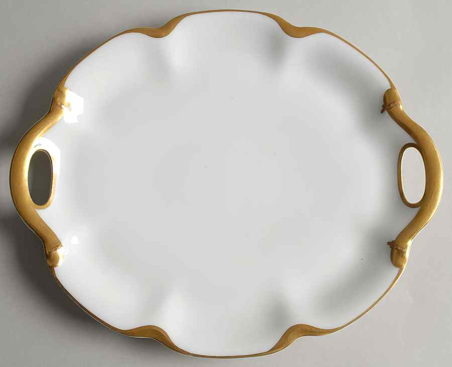 Silver Anniversary 10" Oval Serving Platter by Haviland-1