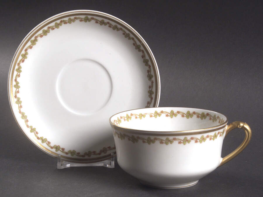 Sonderburg Flat Cup & Saucer Set by Haviland-1