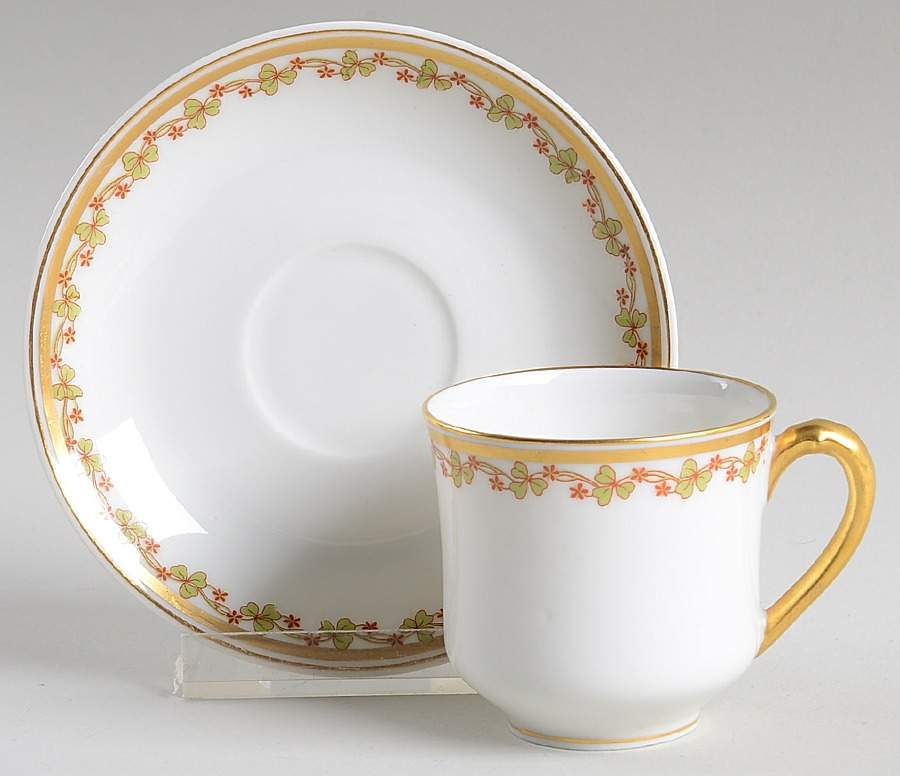 Sonderburg Flat Demitasse Cup & Saucer Set by Haviland-1