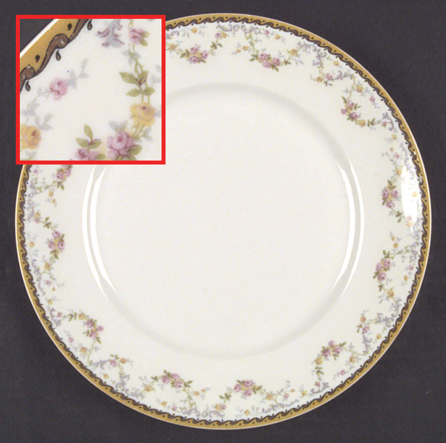 Spa Dinner Plate by Haviland-1