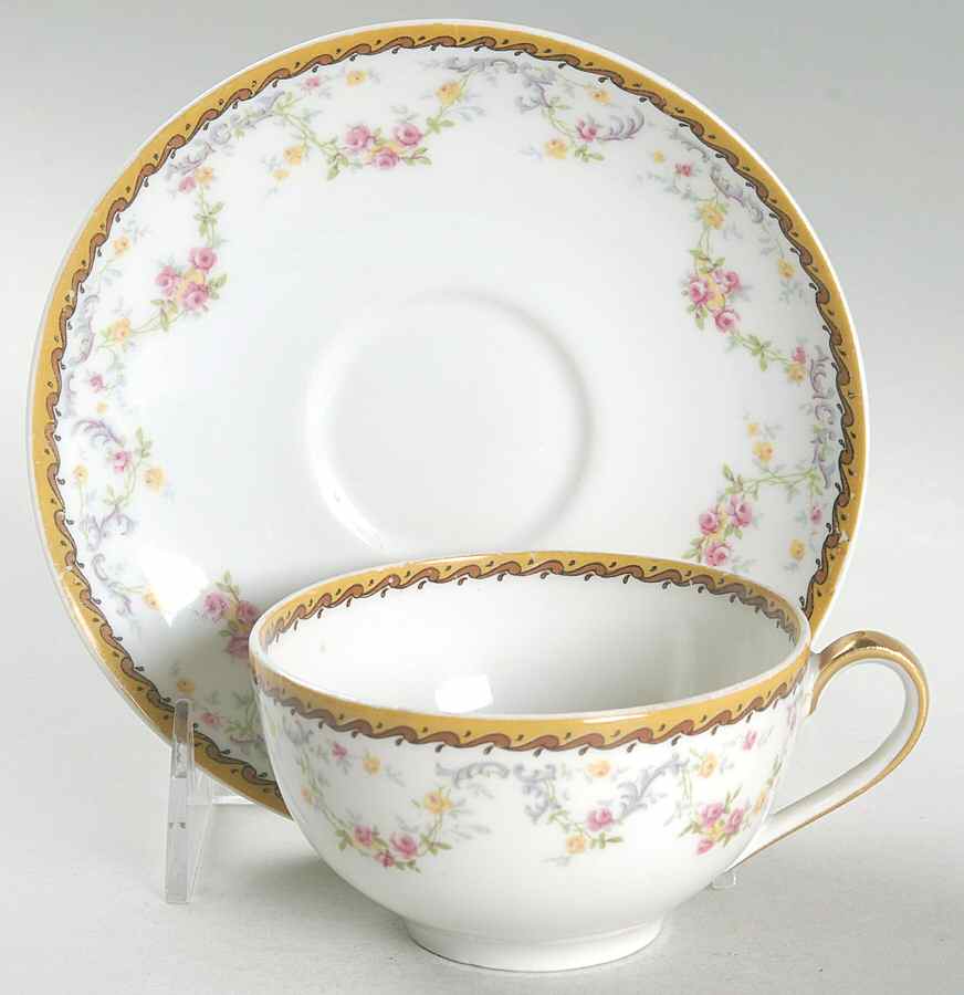 Spa Flat Cup & Saucer Set by Haviland-1