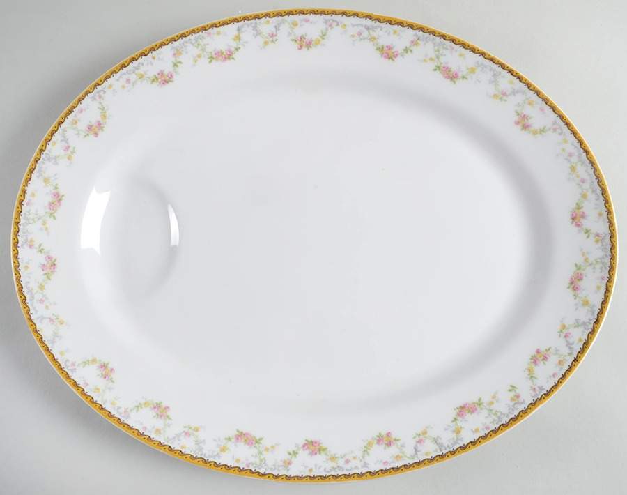 Spa 15" Oval Serving Platter by Haviland-1