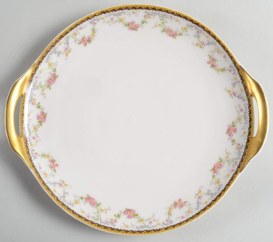 Spa Handled Cake Plate by Haviland-1