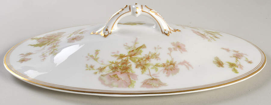 Springtime (France) Lid for Oval Vegetable by Haviland-1