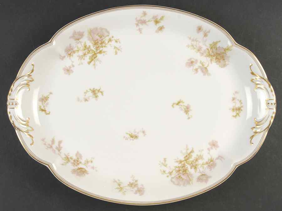 Springtime (France) 16" Oval Serving Platter by Haviland-1