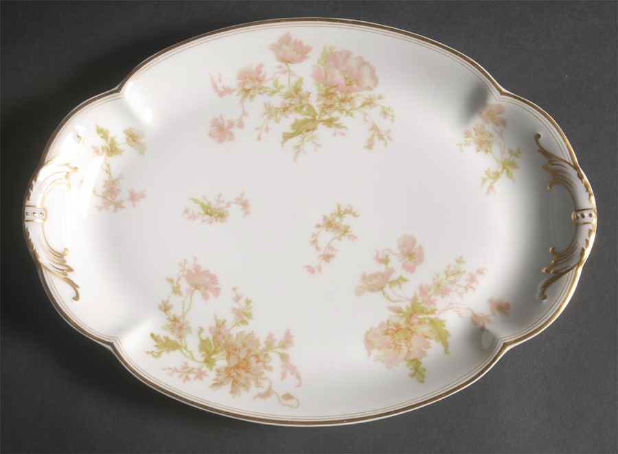 Springtime (France) 11" Oval Serving Platter by Haviland-1