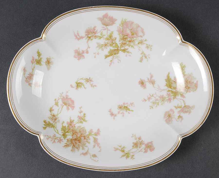 Springtime (France) 10" Oval Serving Platter by Haviland-1