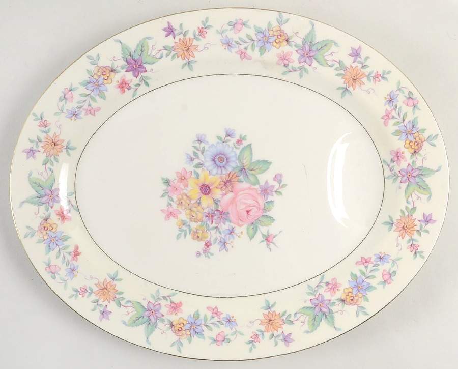 Springtime (New York) 13" Oval Serving Platter by Haviland-1