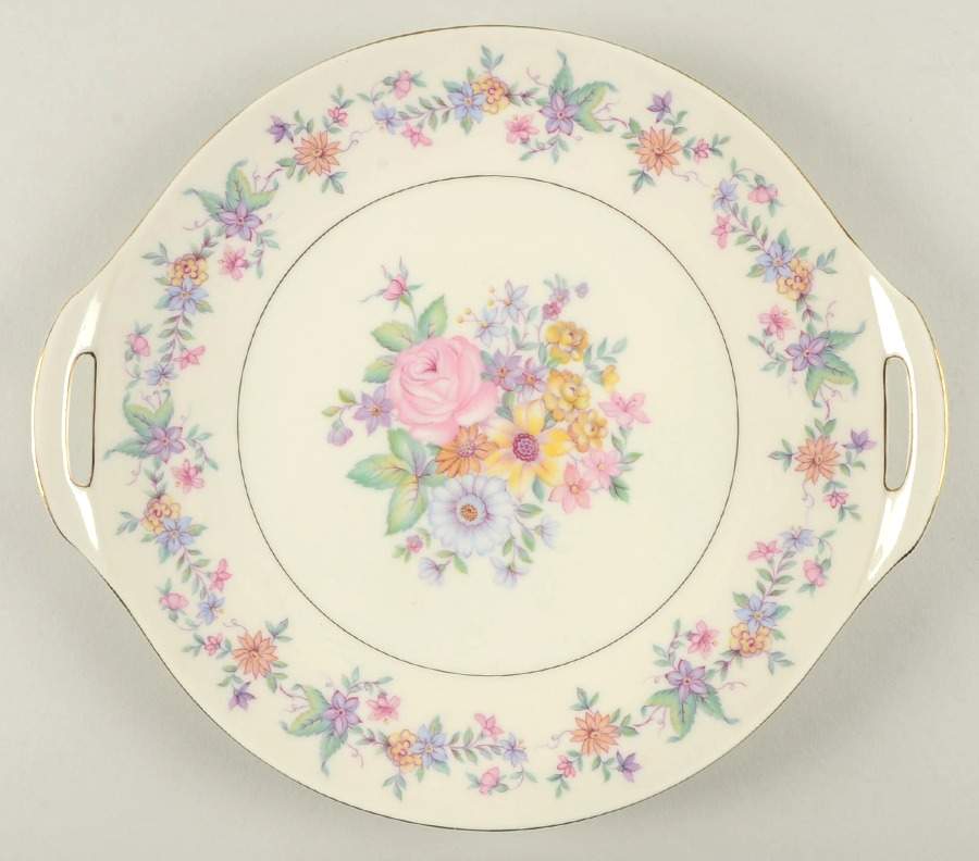 Springtime (New York) Handled Cake Plate by Haviland-1