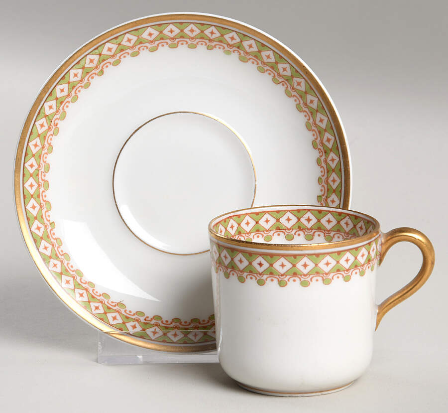 St. Albans Flat Demitasse Cup & Saucer Set by Haviland-1