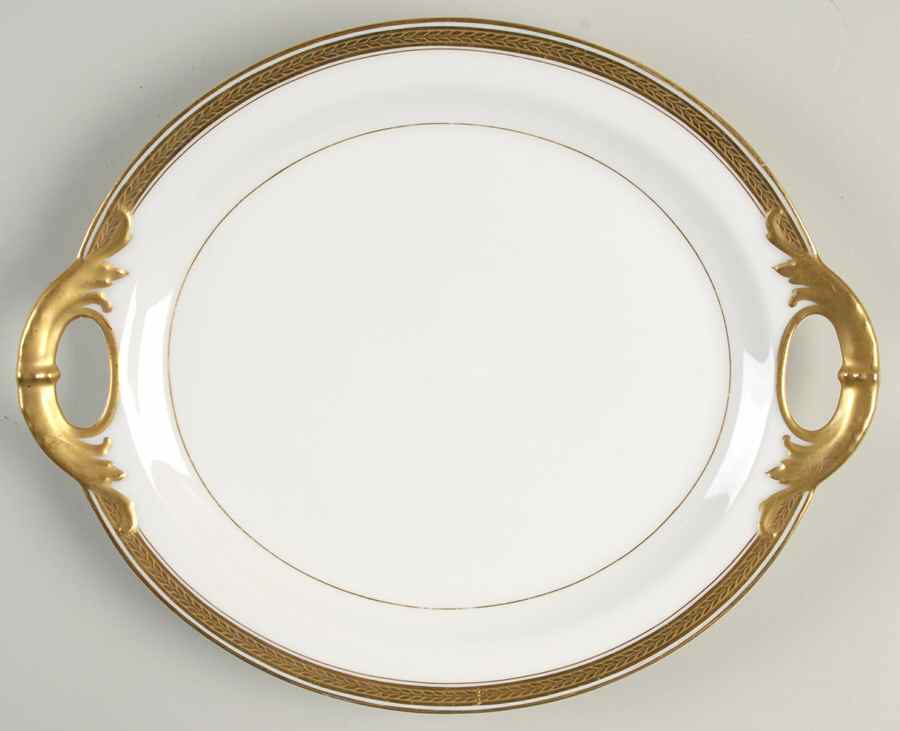 St. George Handled Cake Plate by Haviland-1