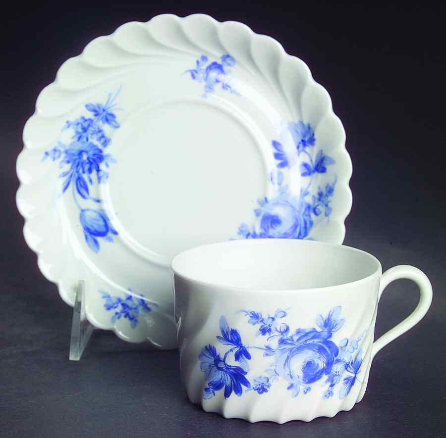 Strasbourg Flat Cup & Saucer Set by Haviland-1