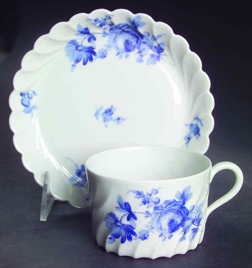 Strasbourg Flat Cup & Saucer Set by Haviland-1