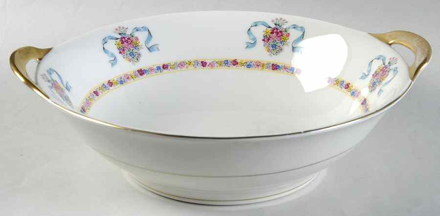 St. Regis Blue 10" Round Vegetable Bowl by Haviland-1