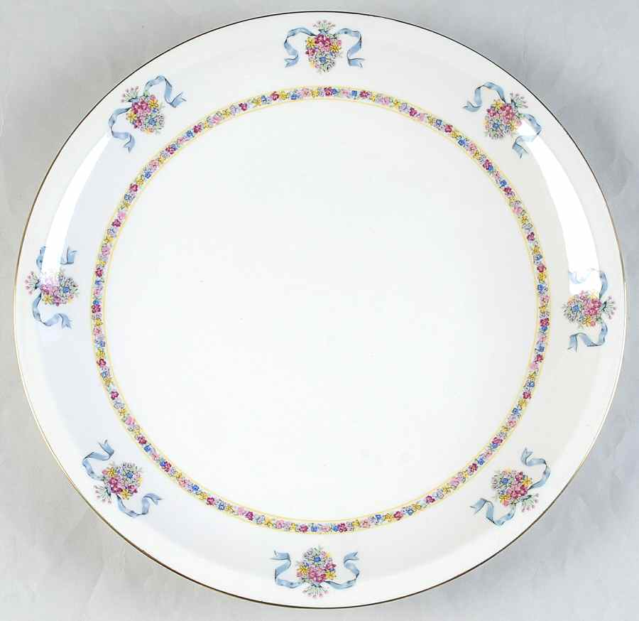 St. Regis Blue 12" Chop Plate (Round Platter) by Haviland-1