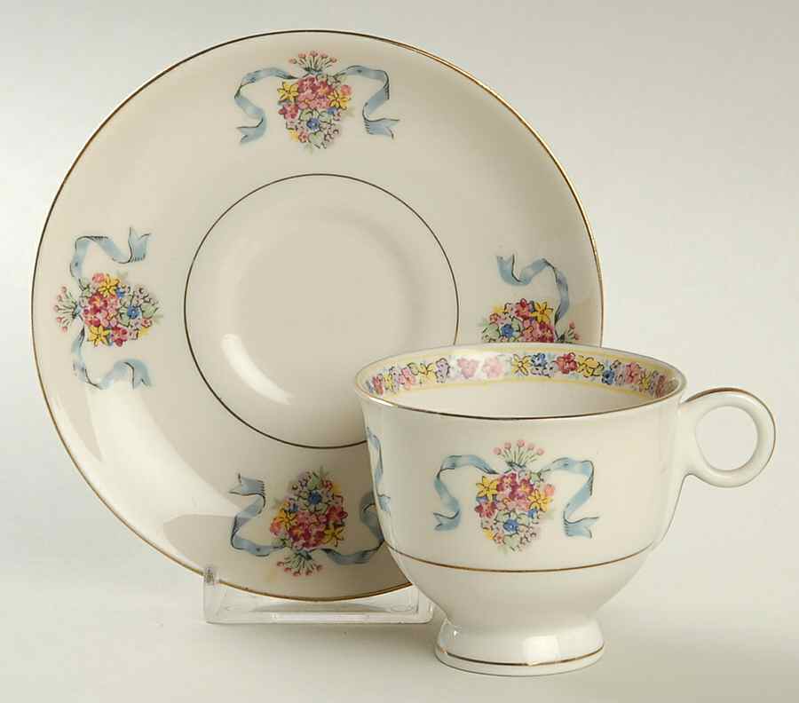 St. Regis Blue Footed Demitasse Cup & Saucer Set by Haviland-1