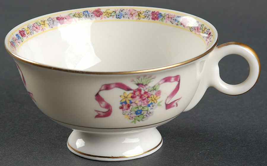 St. Regis Burgundy Footed Cup by Haviland-1