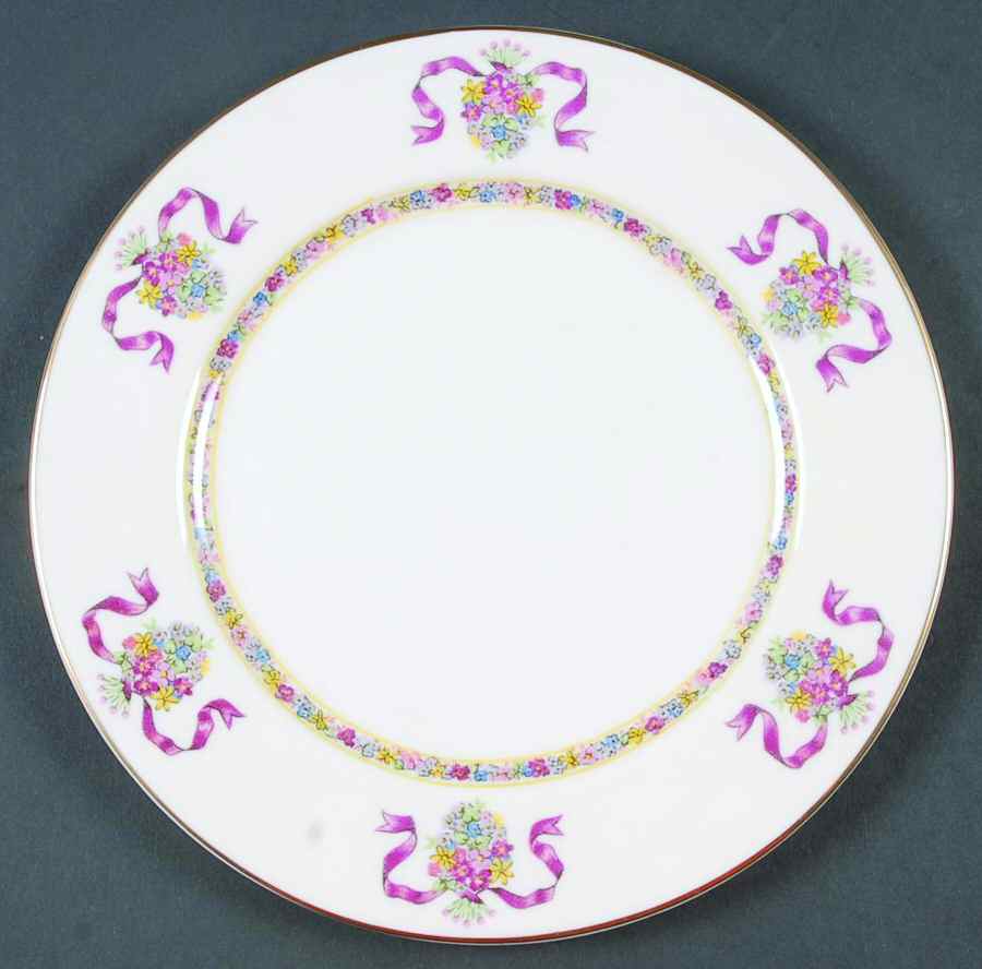 St. Regis Burgundy Luncheon Plate by Haviland-1