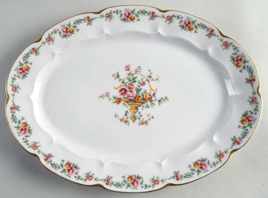 Summertime 13" Oval Serving Platter by Haviland-1