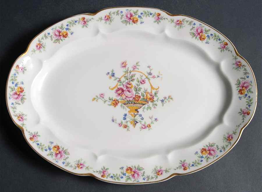 Summertime 11" Oval Serving Platter by Haviland-1