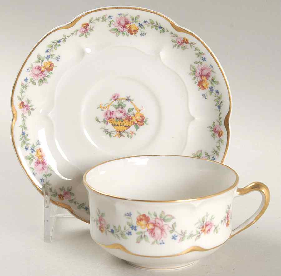 Summertime Flat Cup & Saucer Set by Haviland-1