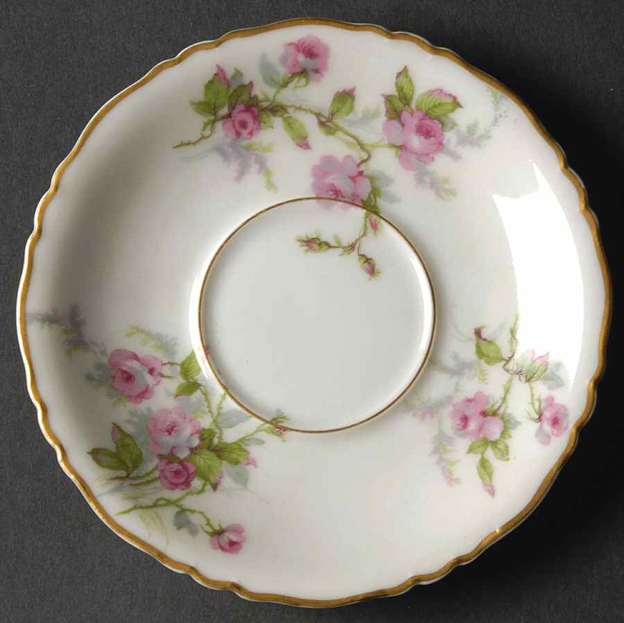 Sylvia White (Louis XIV, Newer) Saucer by Haviland-1
