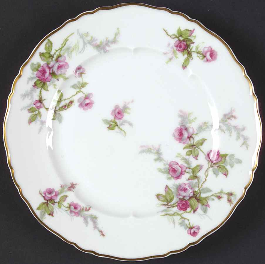 Sylvia White (Louis XIV, Newer) Salad Plate by Haviland-1