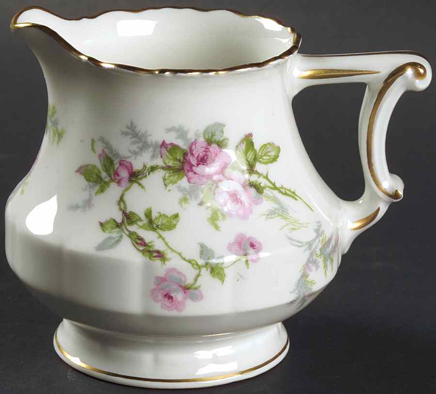Sylvia White (Louis XIV, Newer) Creamer by Haviland-1