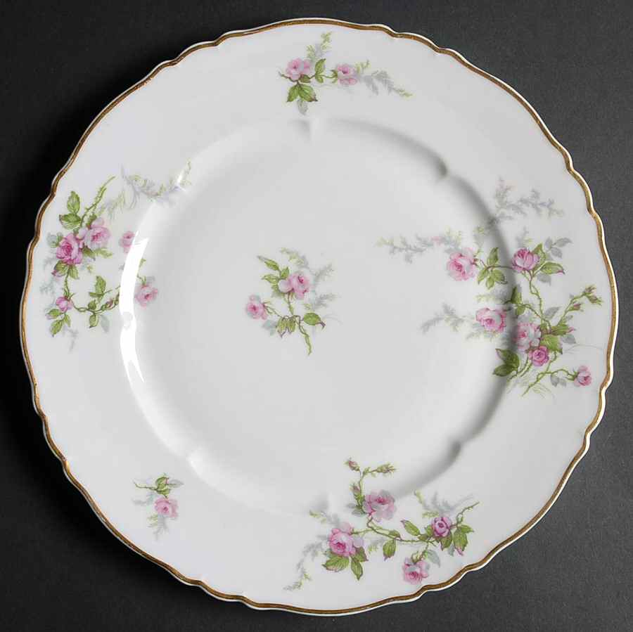 Sylvia White (Louis XIV, Newer) Dinner Plate by Haviland-1