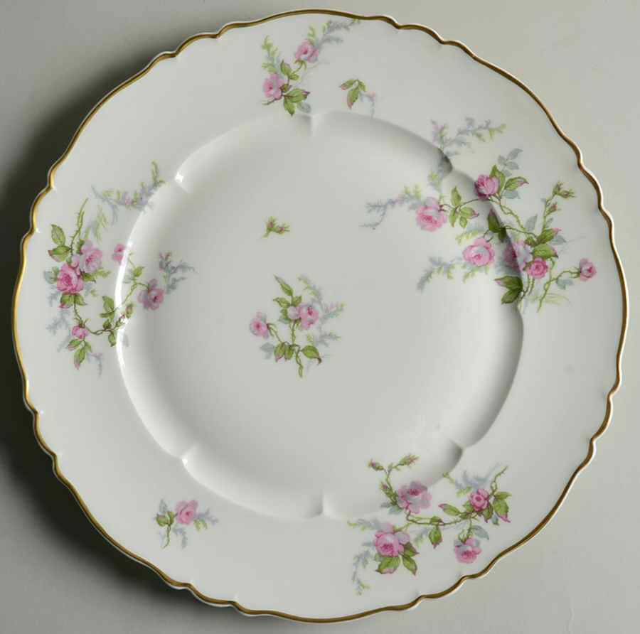 Sylvia White (Louis XIV, Newer) Dinner Plate by Haviland-1