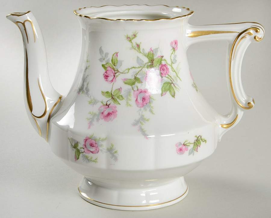 Sylvia White (Louis XIV, Newer) Teapot No Lid by Haviland-1