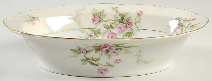 Sylvia Cream (Isle de France, Cream) 9" Oval Vegetable Bowl by Haviland-1