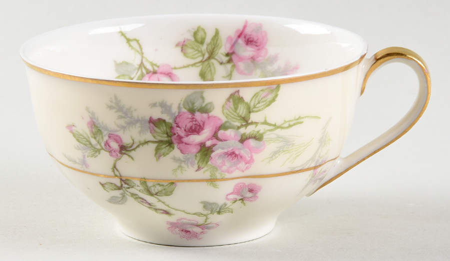 Sylvia Cream (Isle de France, Cream) Flat Cup by Haviland-1