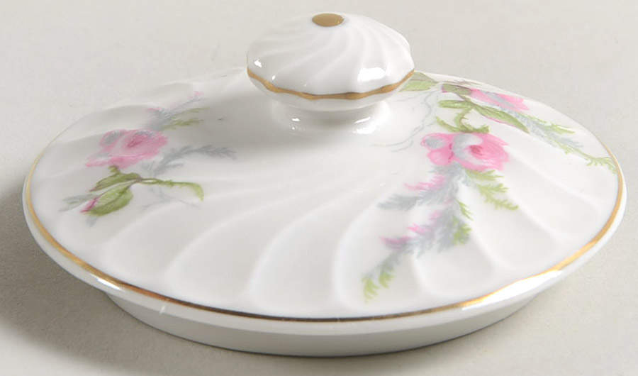 Sylvia White (Torse Shape) Lid for Sugar Bowl by Haviland-1