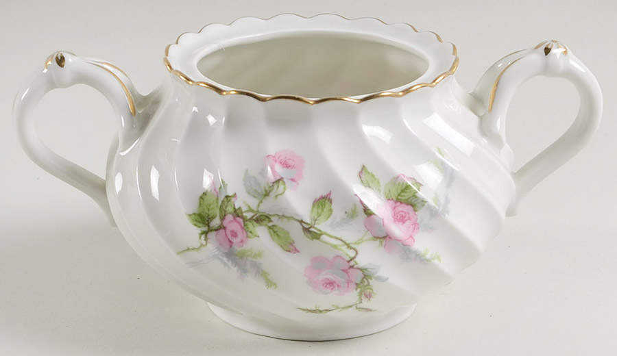 Sylvia White (Torse Shape) Sugar Bowl No Lid by Haviland-1