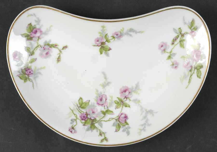 Sylvia White (Torse Shape) Crescent Salad Plate by Haviland-1